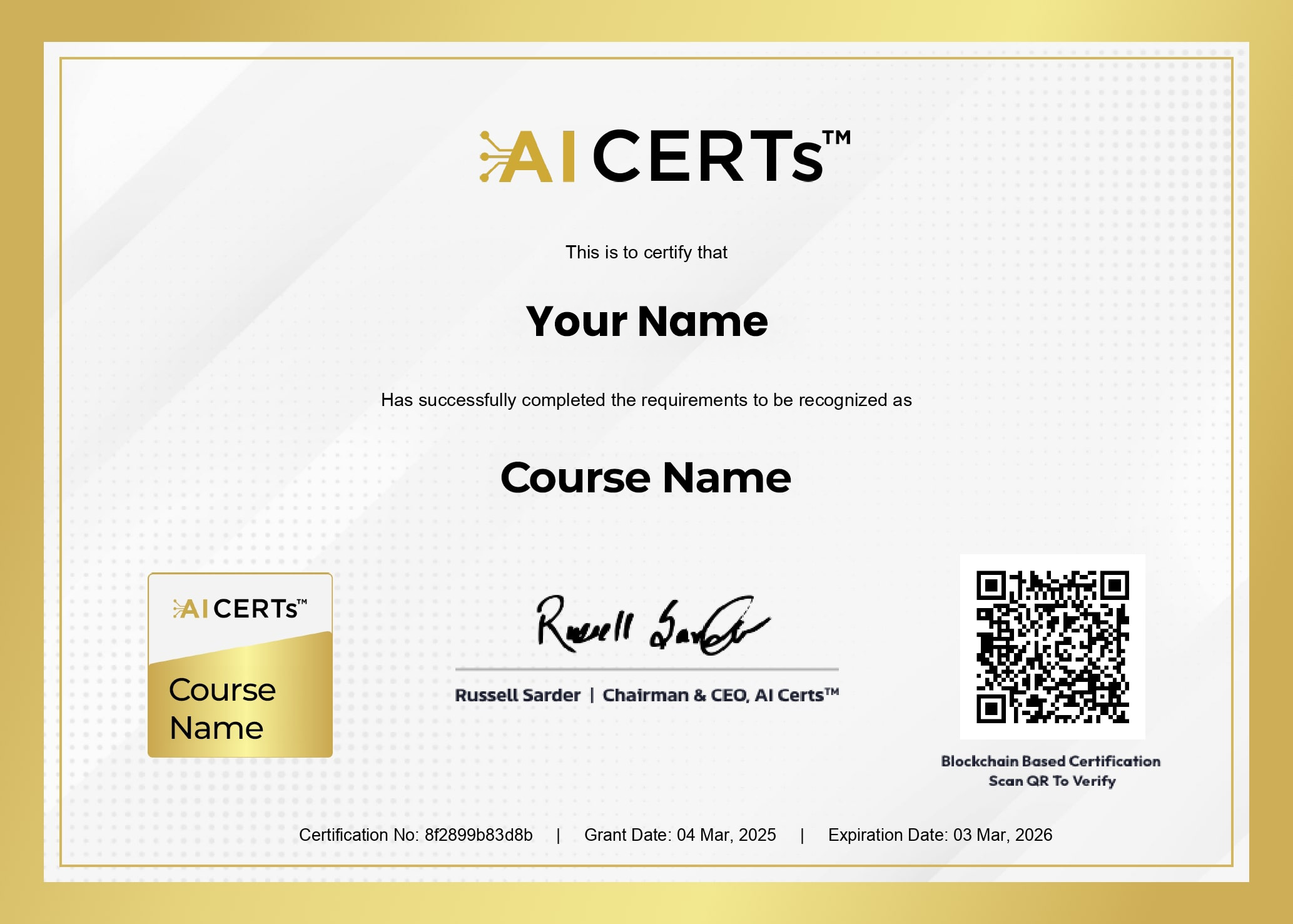 Certificate 1
